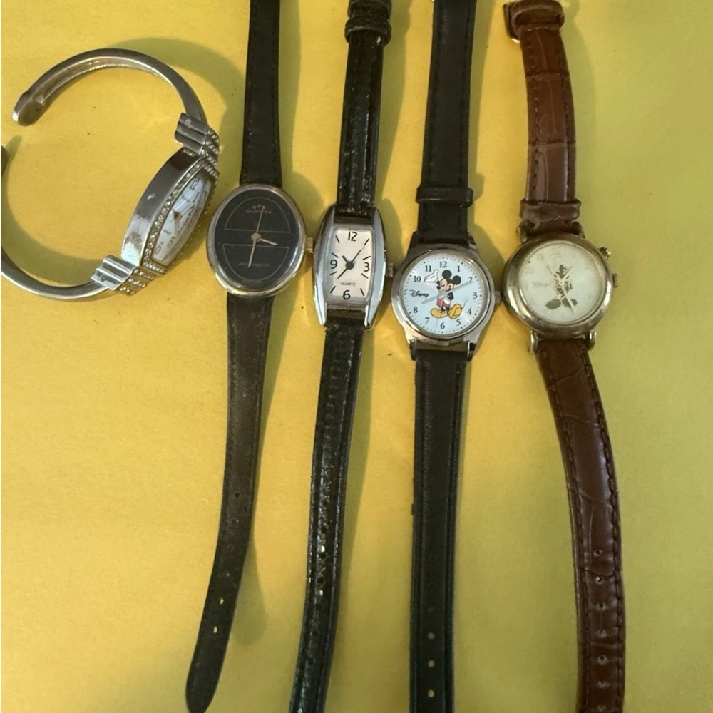 Disney Women's Watch Collection - Black and Brown